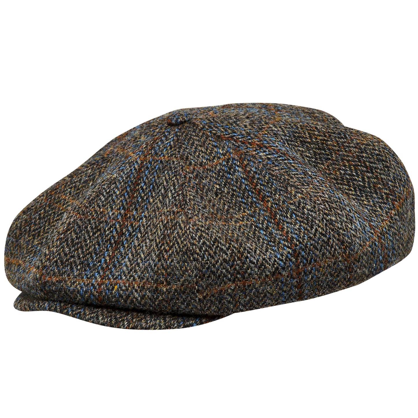 PEAKY CAPS Genuine Scottish Harris Tweed 8 Panels Man Cap