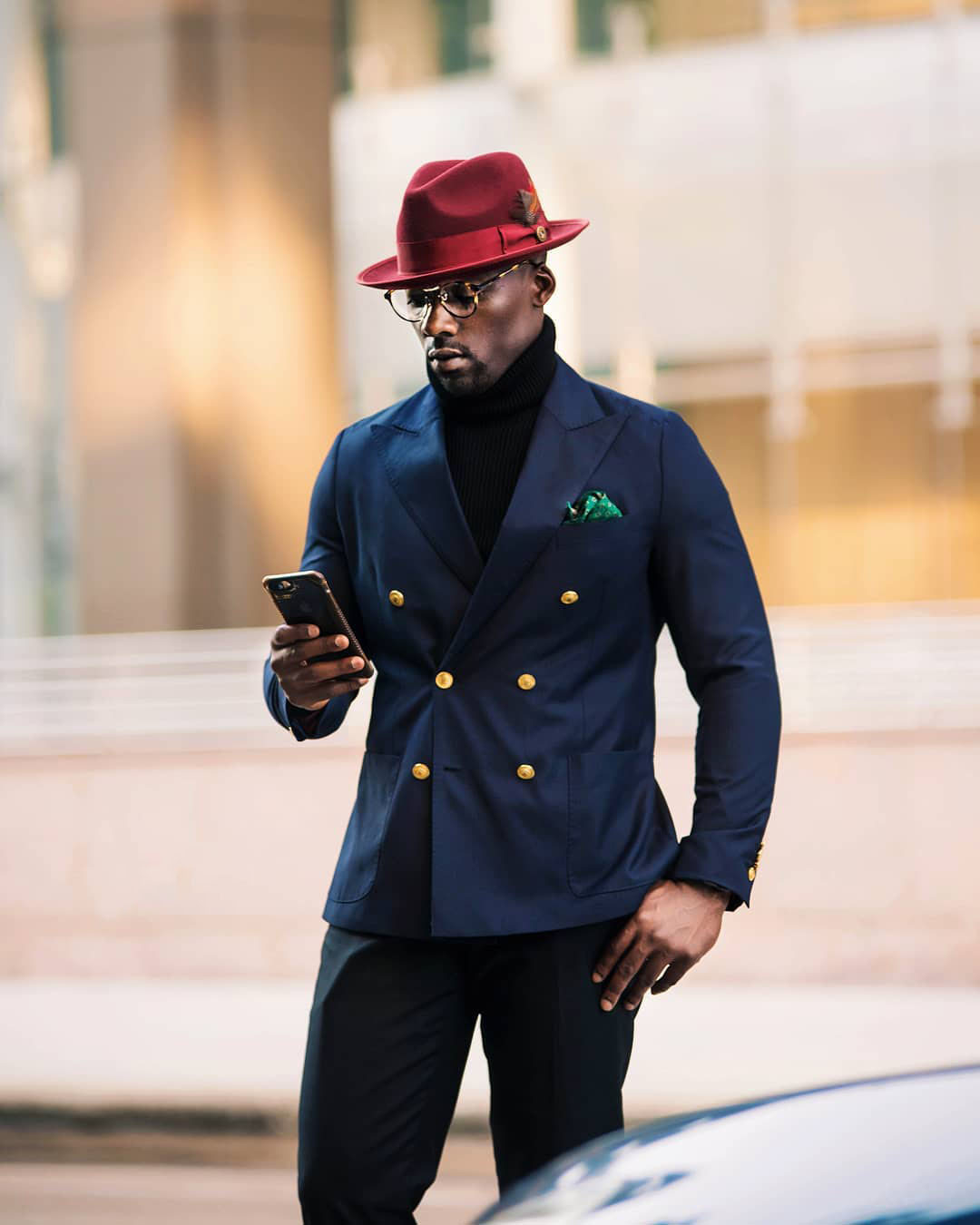 Trilby Fedora – Burgundy[Fast shipping and box packing]