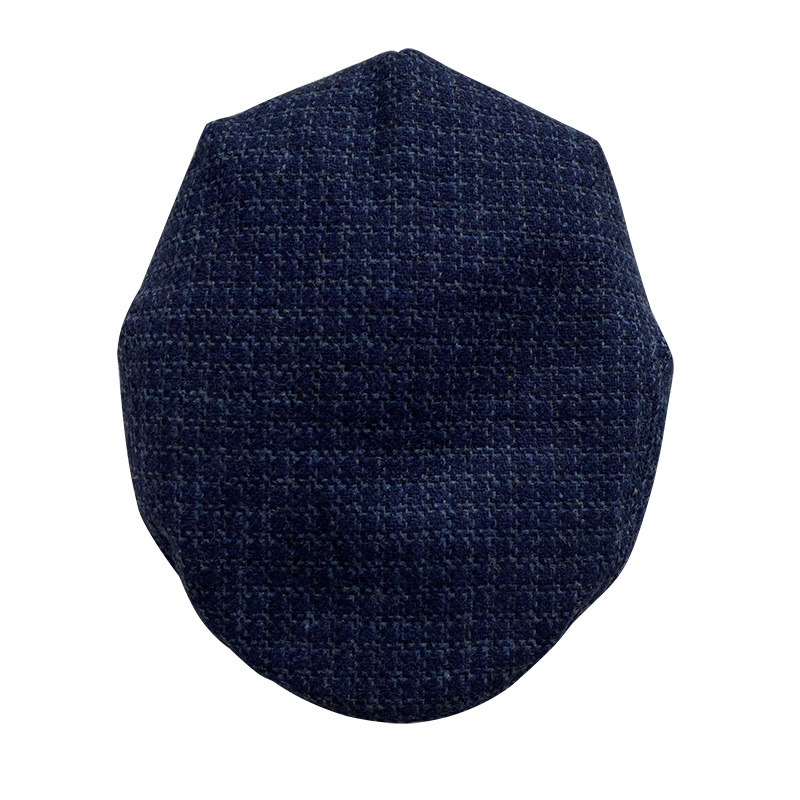 THE PEAKY Marl Flat Hat Barbour-Harris Tweed