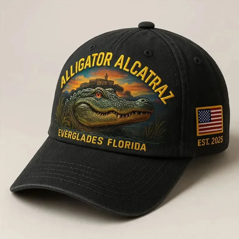 Alligator Alcatraz Law Enforcement Humor Hat