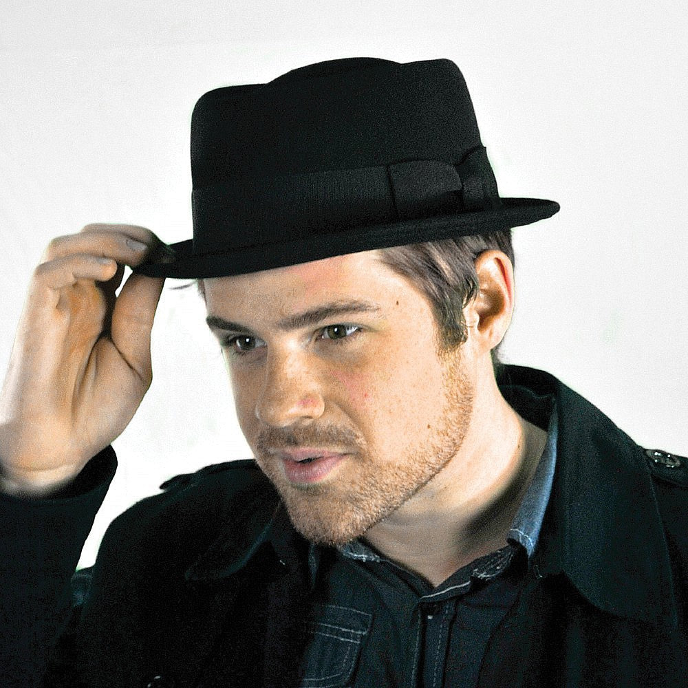 Tienda Jaxon & James Crushable Wool Pork Pie Hat - Black