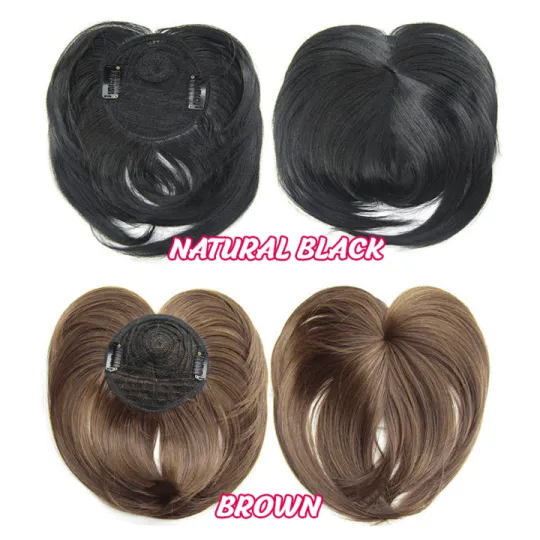 HOT SALE🔥SHORT NATURAL HAIR TOPPERS With Bangs|From thin to thick in seconds