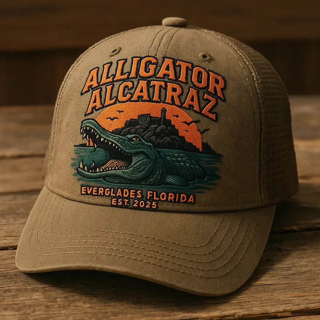 Alligator Alcatraz Law Enforcement Humor Hat