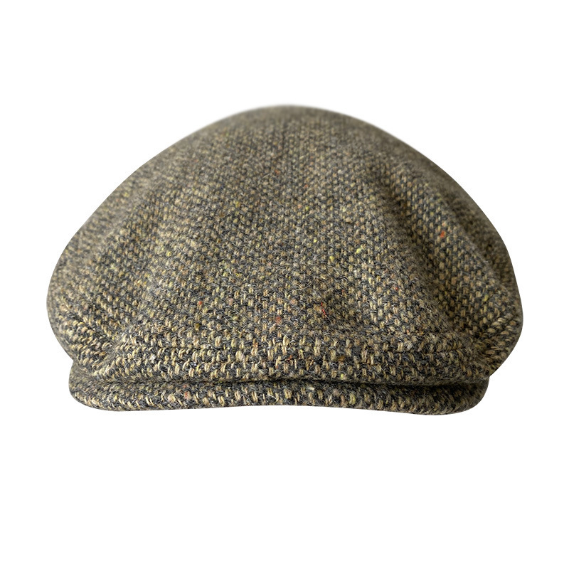 THE PEAKY Marl Flat Hat ParticlesB-Harris Tweed