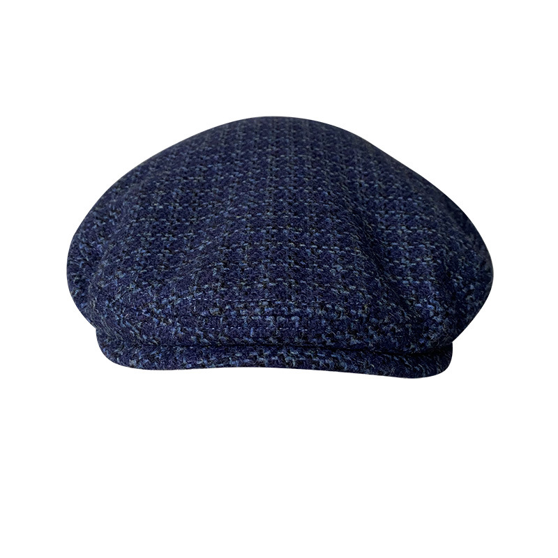 THE PEAKY Marl Flat Hat Barbour-Harris Tweed