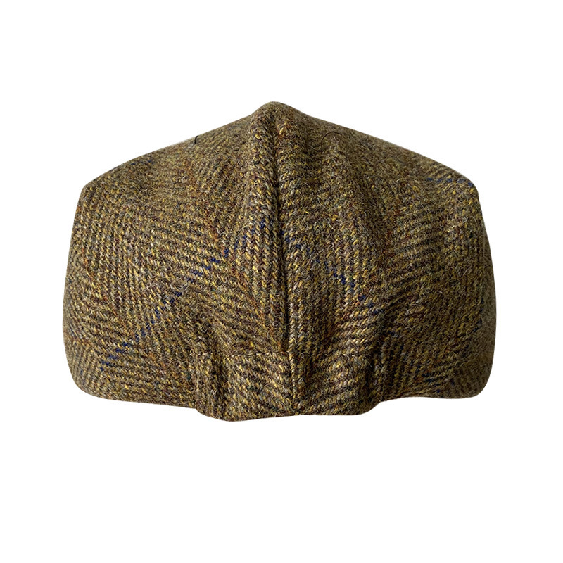 THE PEAKY Marl Flat Hat -Harris Tweed