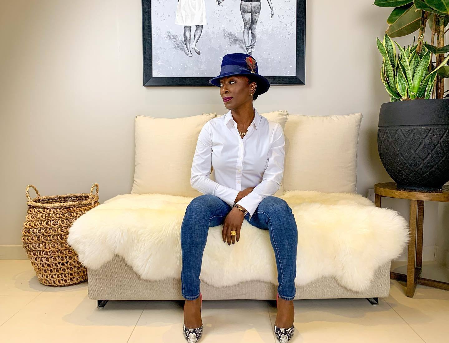 Trilby Fedora – Navy [Fast shipping and box packing]