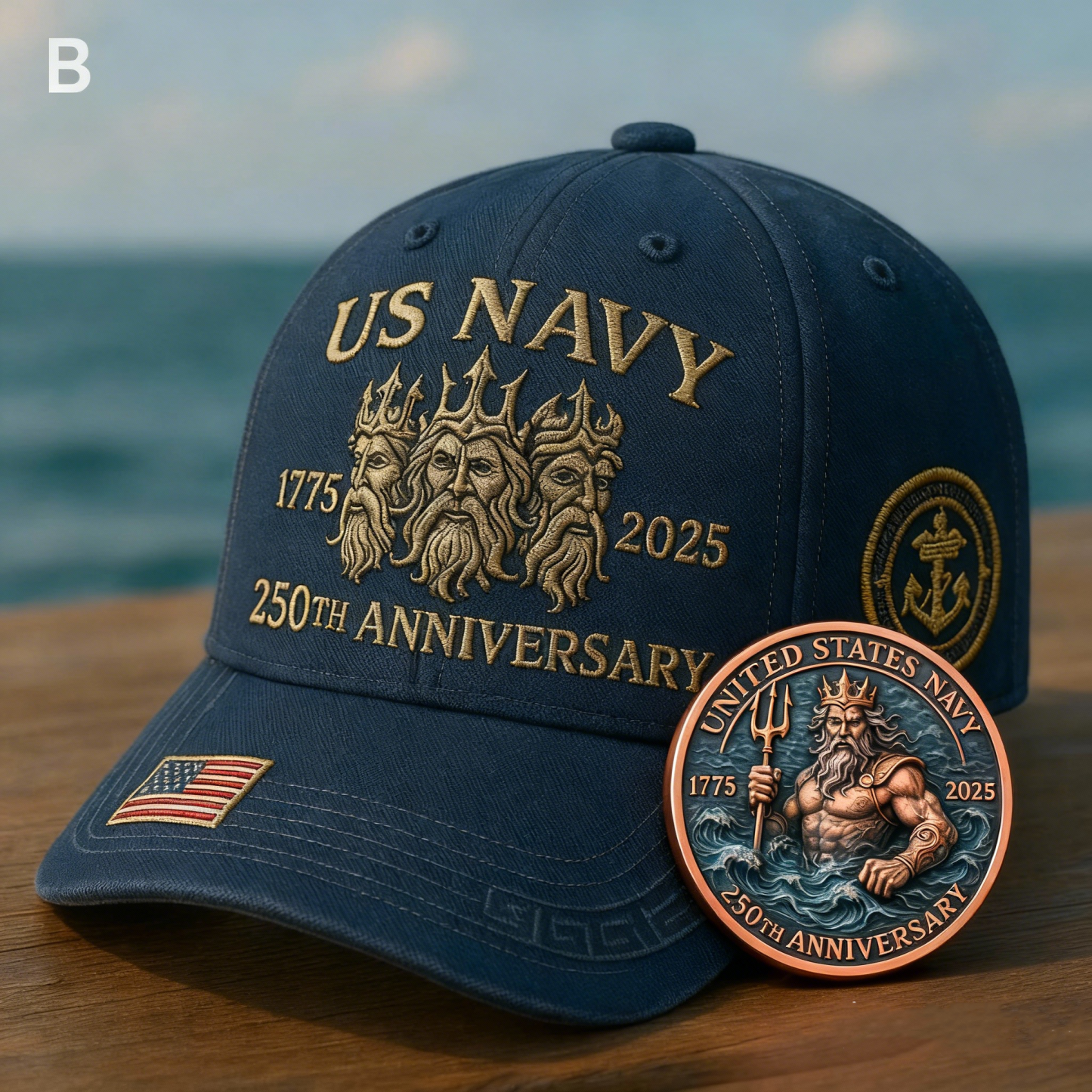 💥Black Friday 24H Flash Sale-US Navy 250 Years - Heritage Embroidered Cap Series