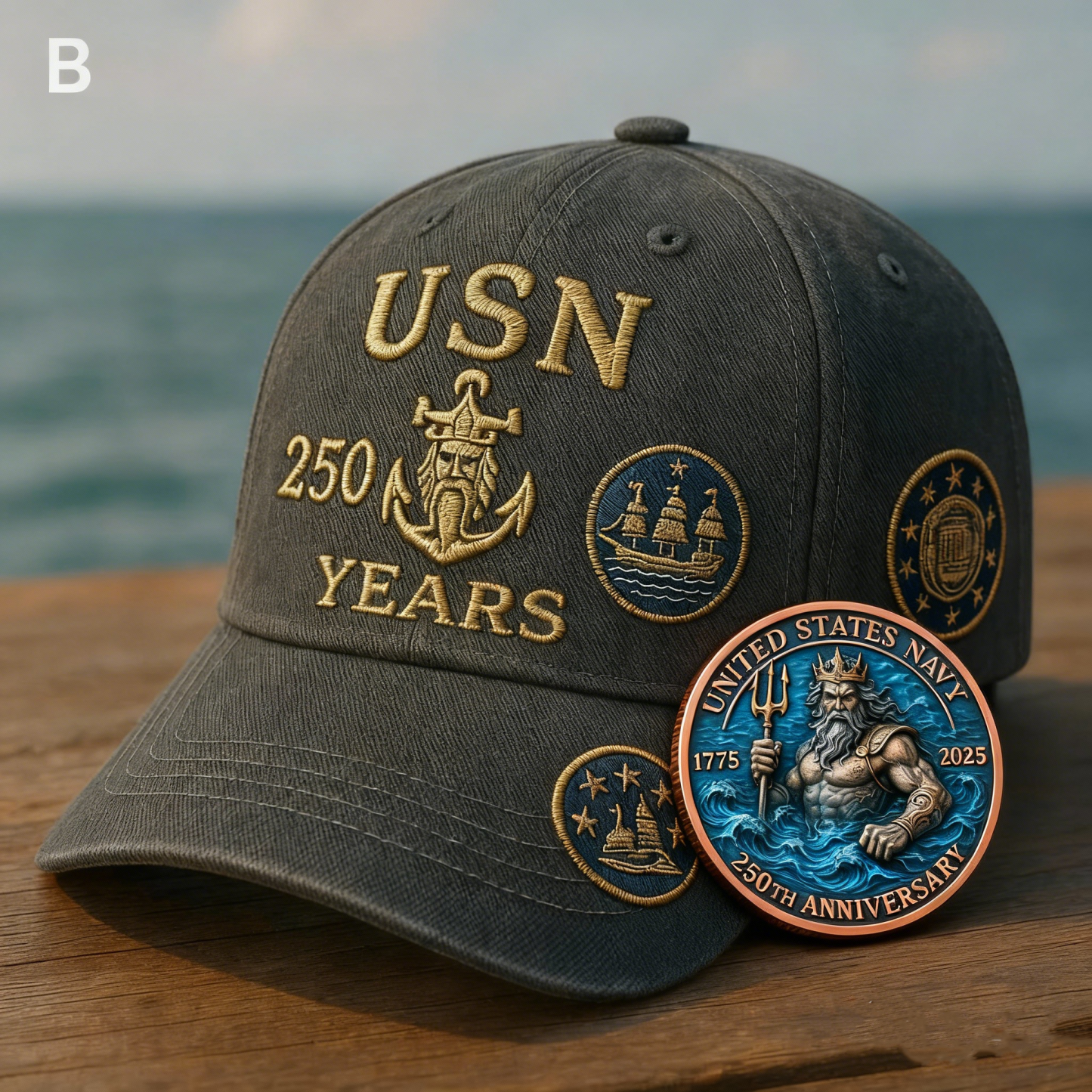💥Black Friday 24H Flash Sale-US Navy 250 Years - Heritage Embroidered Cap Series