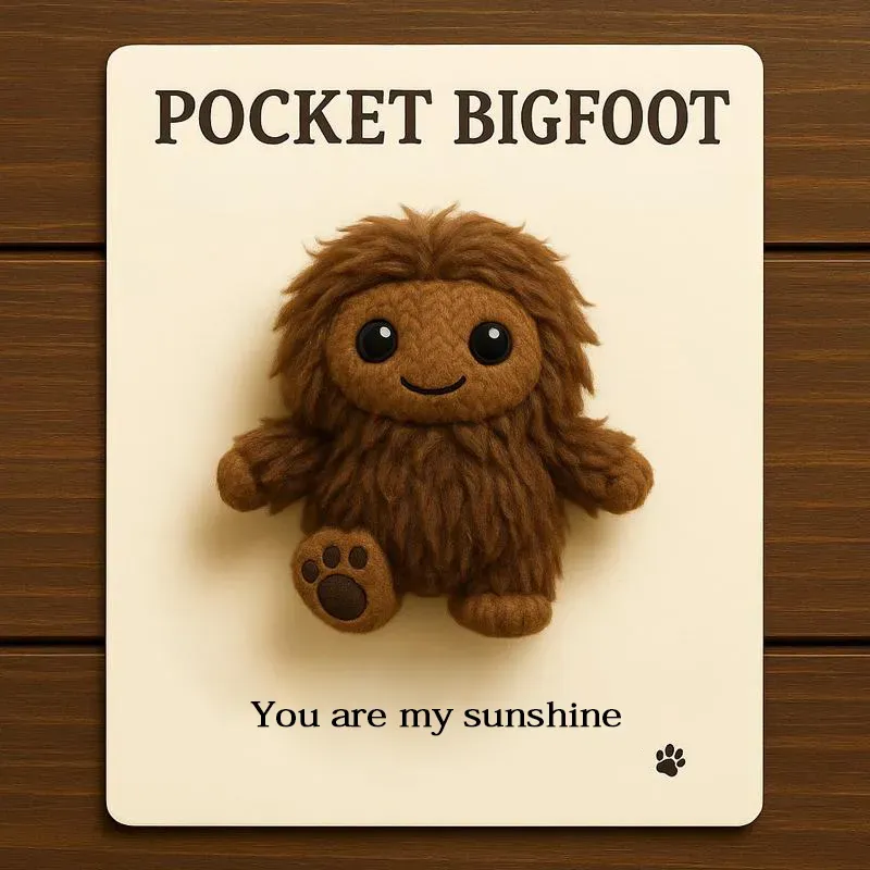 🐾🎁Pocket Bigfoot – Your Furry Little Encourager
