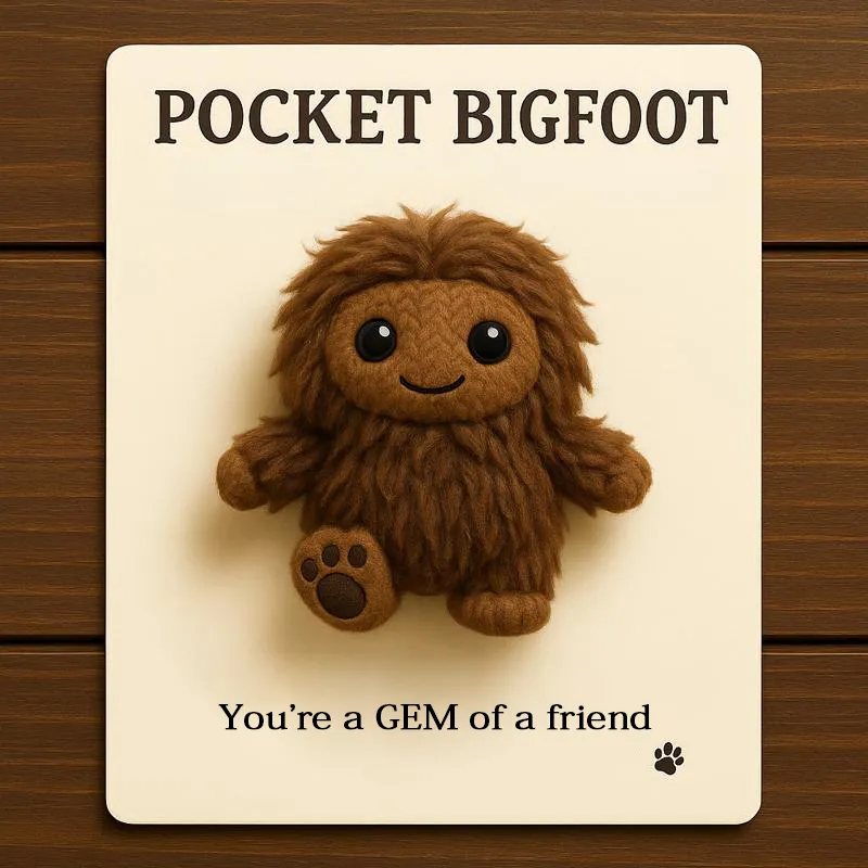 🐾🎁Pocket Bigfoot – Your Furry Little Encourager