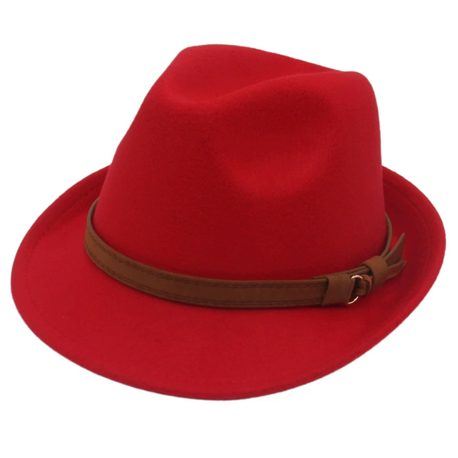 Classic Jazz Felt Hat Wide Brim Fedora Hat