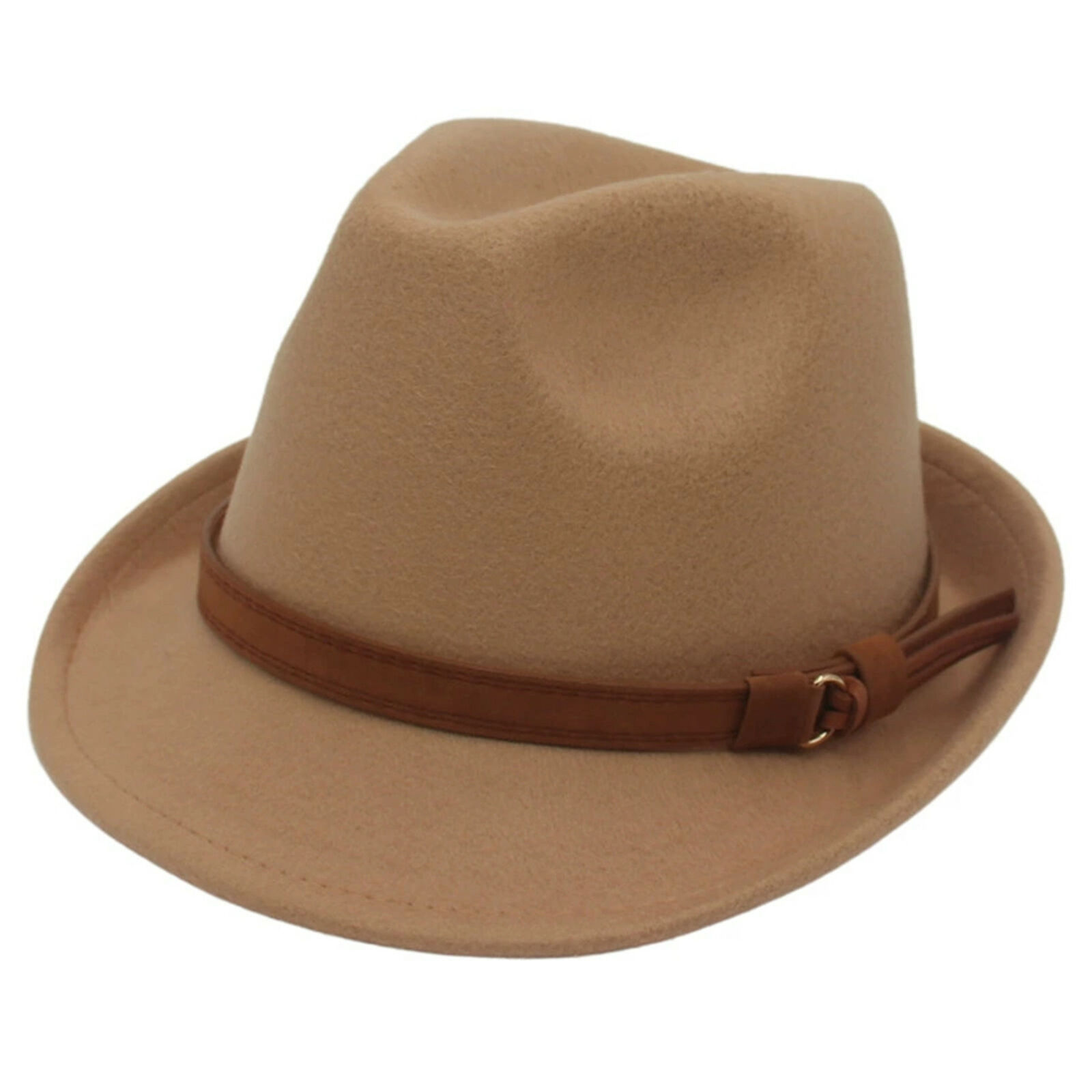 Classic Jazz Felt Hat Wide Brim Fedora Hat