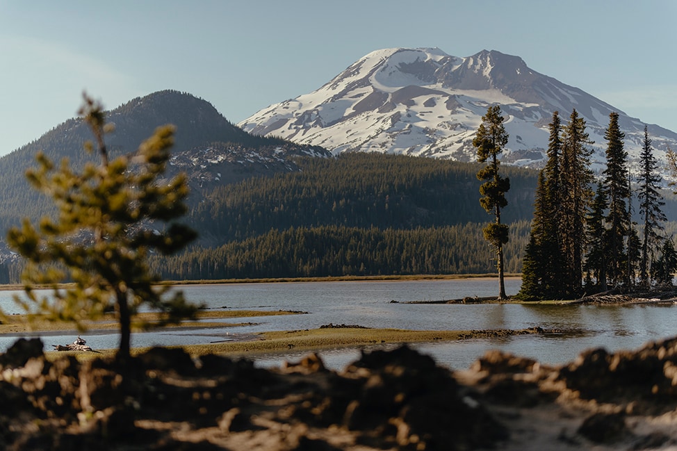 view of a mountain