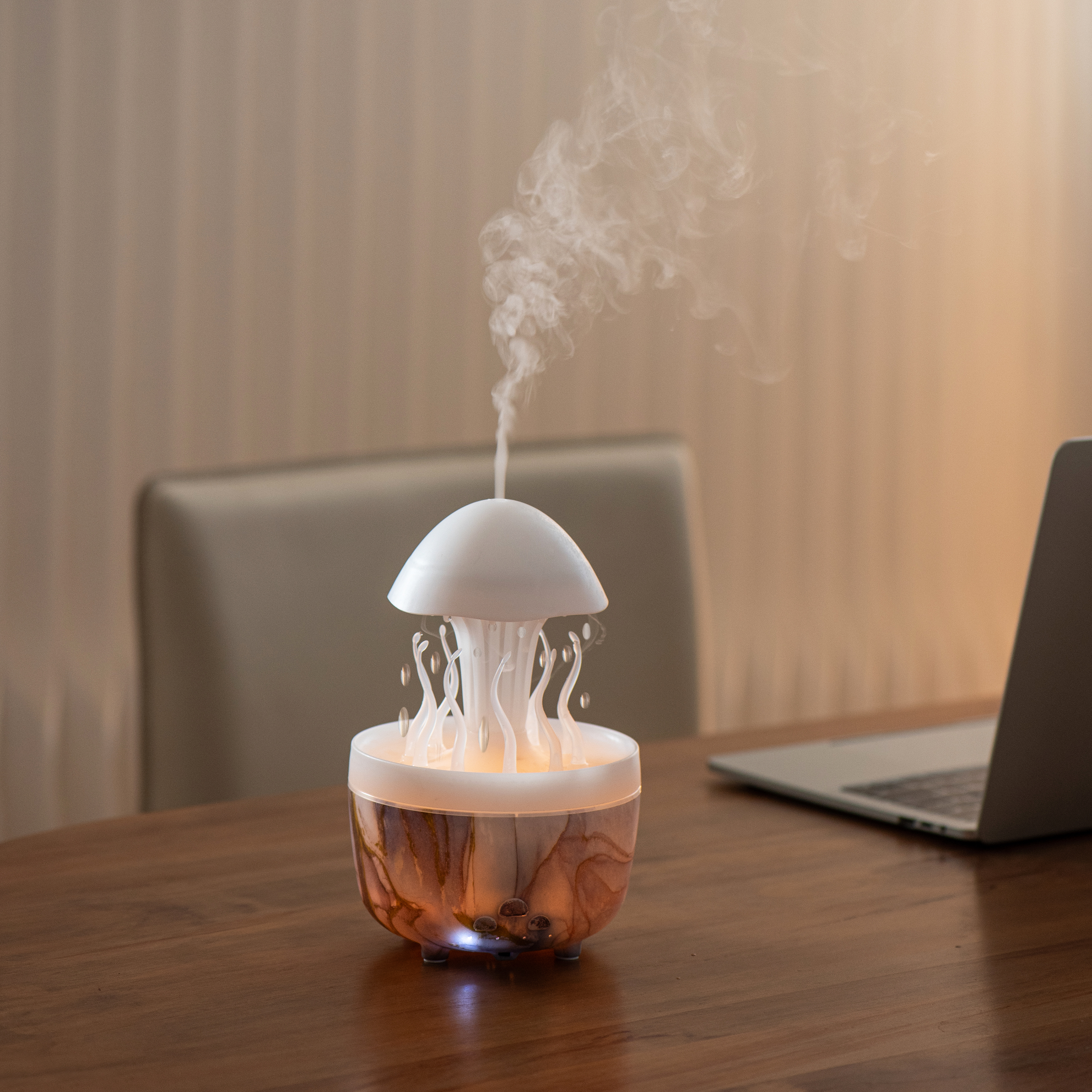 Newmelo Rain Sound Sleep Aid Jellyfish Aromatherapy Humidifier