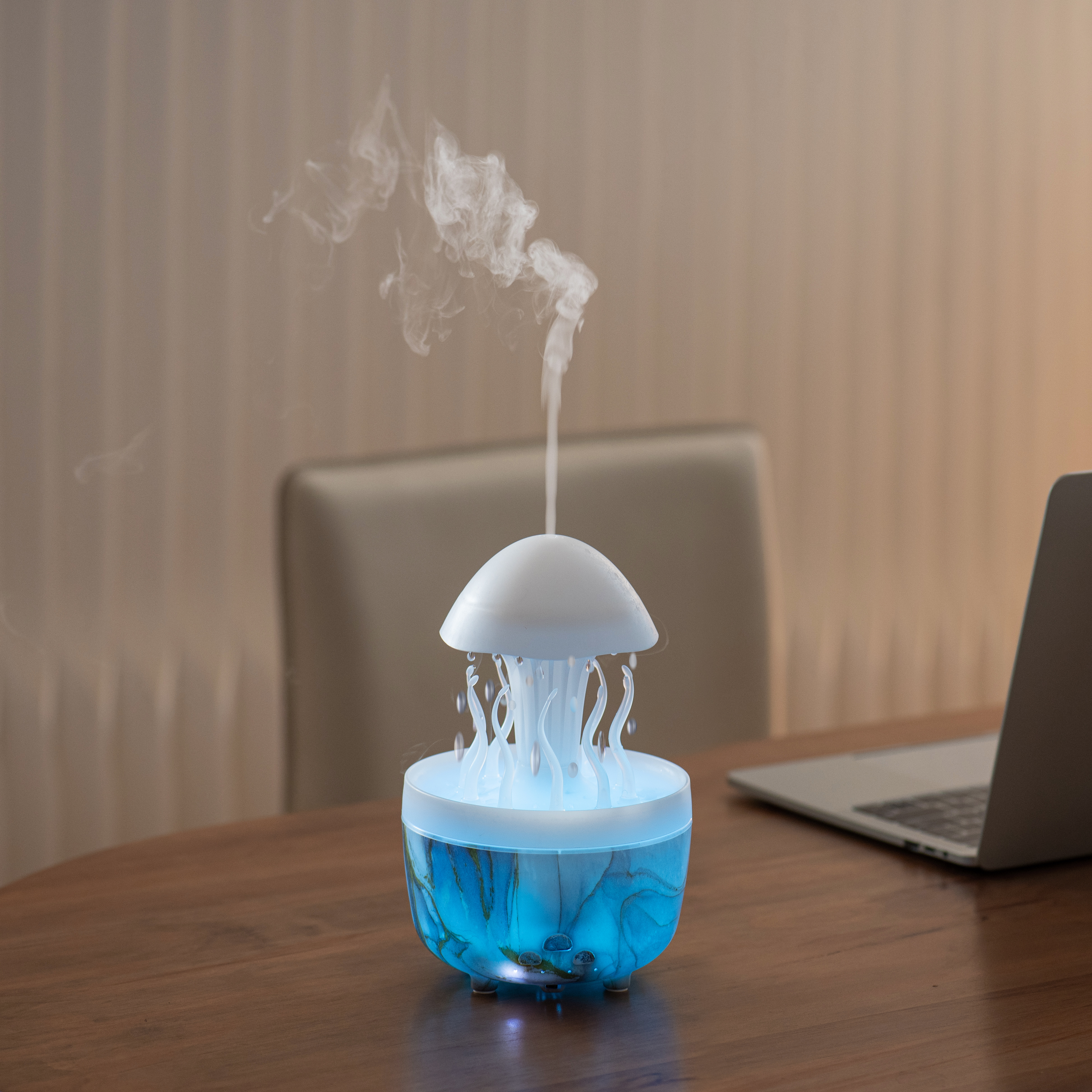 Newmelo Rain Sound Sleep Aid Jellyfish Aromatherapy Humidifier