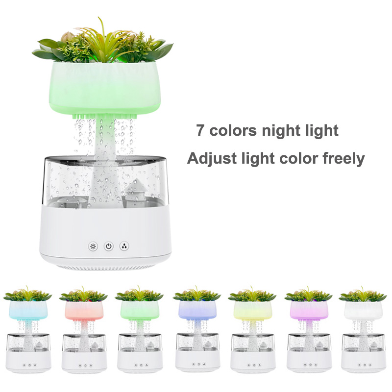Newmelo® Sleep Aid Aromatherapy Diffuser Humidifier Flower and Plant Type (Can Place Live Plants)