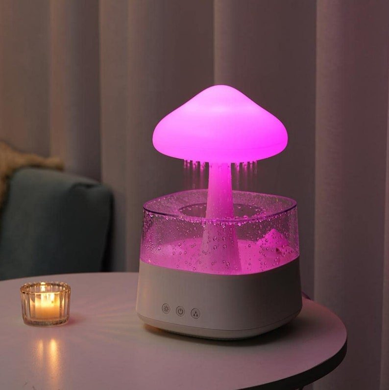 Colorful Cloud And Rain Humidifier, Aroma Diffuser