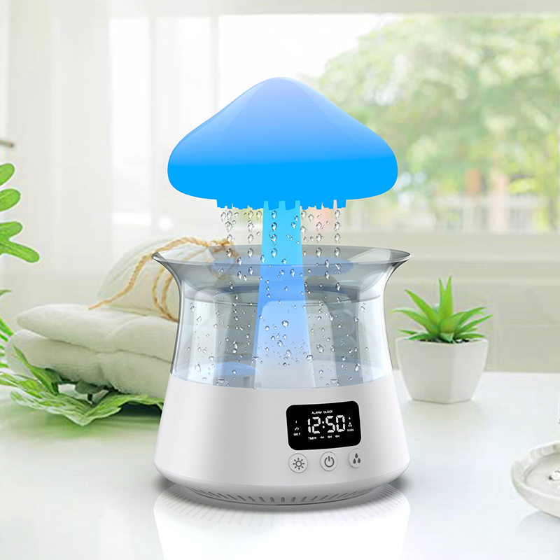 Newmelo® Sleep Aid Aromatherapy Diffuser Humidifier Digital Display Alarm Clock