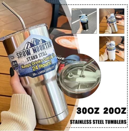 🔥2024 Hot sale-Car Cup 304 Stainless Thermos Steel Flask