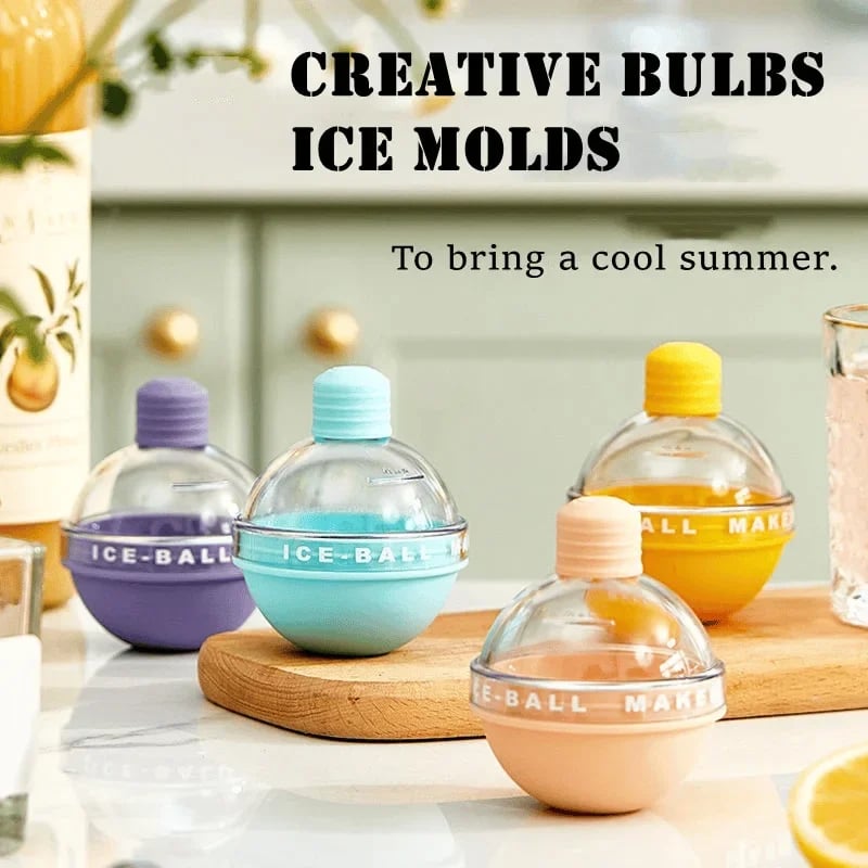 Light Bulbs Ice Molds - BUY 5 GET 3 FREE & FREE SHIPPING