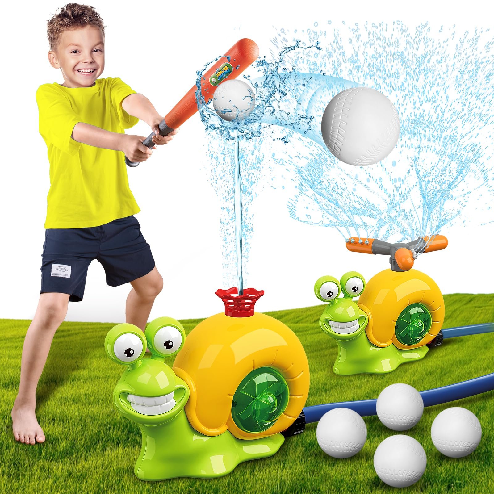 🔥Last Day Clearance Sale - 70% OFF🎄Fun Water Sprinkler Baseball Toy! 💦