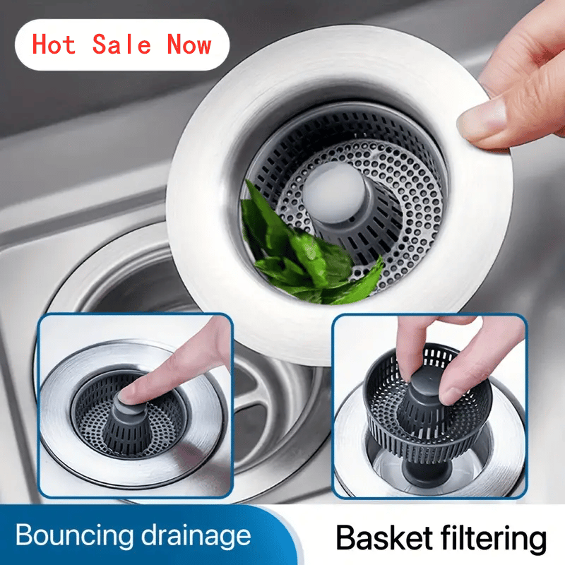 New Upgraded Sink Bounce Core Drain Strainer