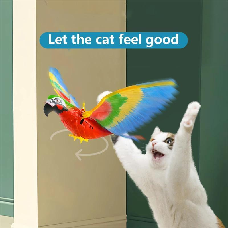 ⚡  🎁2023-Christmas Hot Sale🎁49% OFF - Automatic Moving Simulation Bird Interactive Cat Toy for Indoor Cats