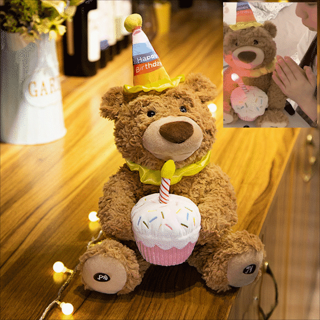🎁🎁(Hot Sale 49% OFF)Teddy bear that can sing birthday song and recordable🎁🎁
