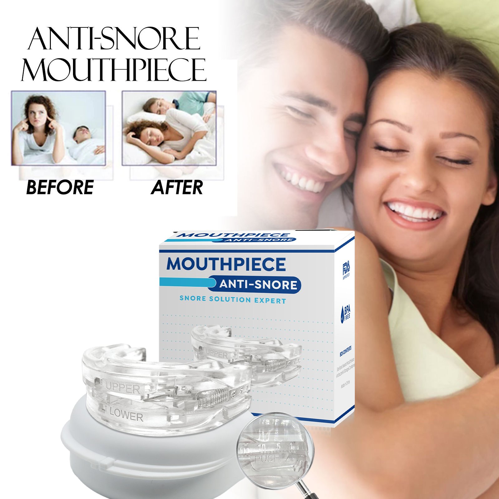 🔥New Year discount 49%🔥Adjustable Anti-snoring Device