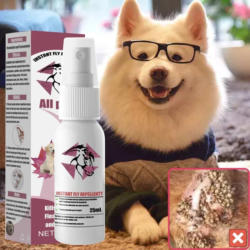 🎁2024 New Year Hot Sale🎁🍀Equine Fly Repellent Pet external Tick and tick anti-itch spray🍀