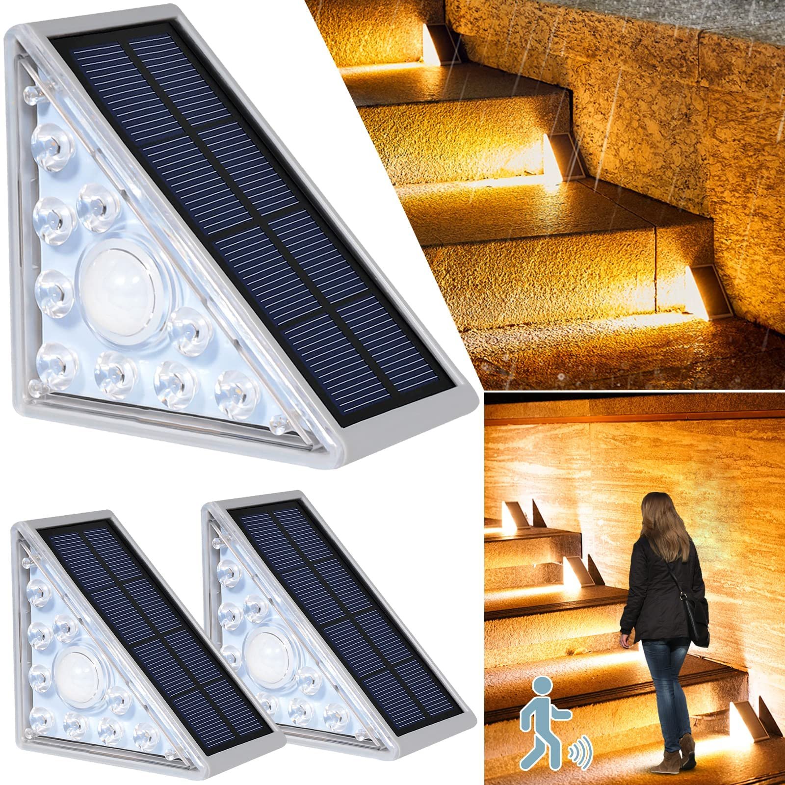 LED Solar Powered Stair Lights