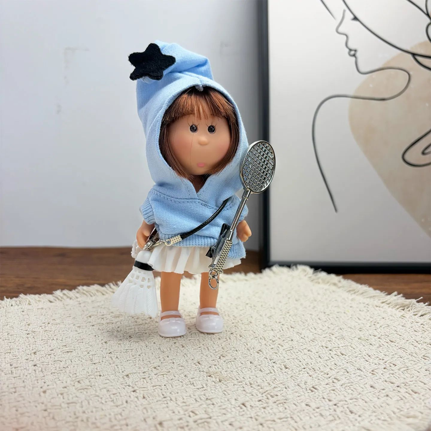 14cm Dress-up Articulated Potato Doll Keychain
