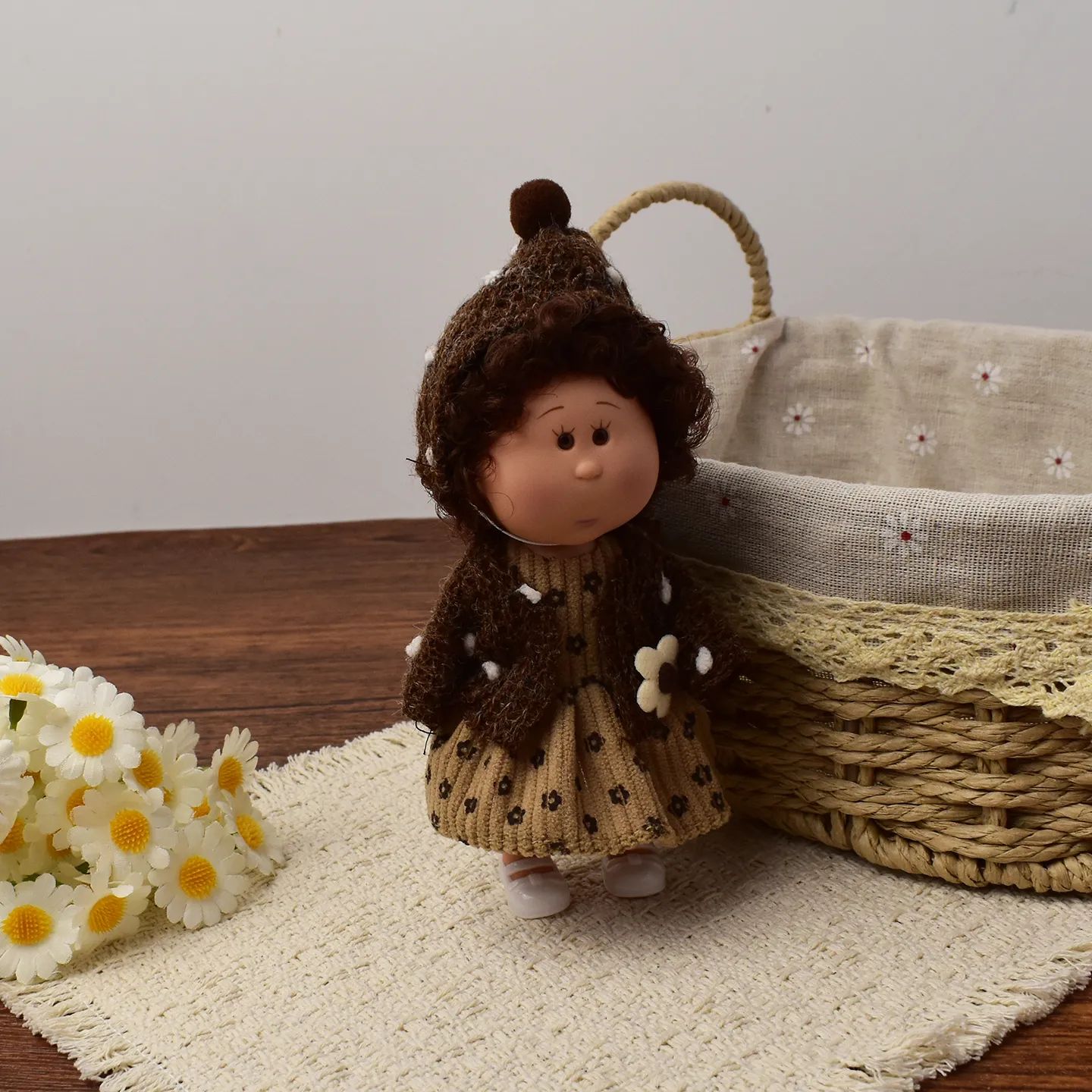 14cm Dress-up Articulated Potato Doll Keychain