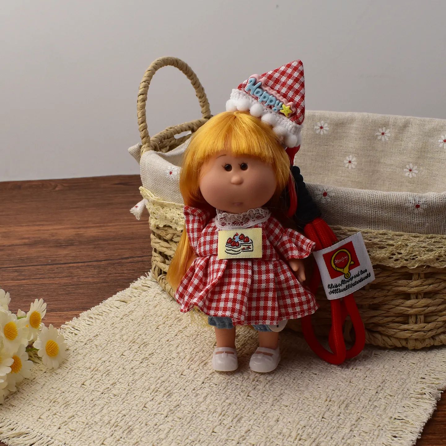 14cm Dress-up Articulated Potato Doll Keychain