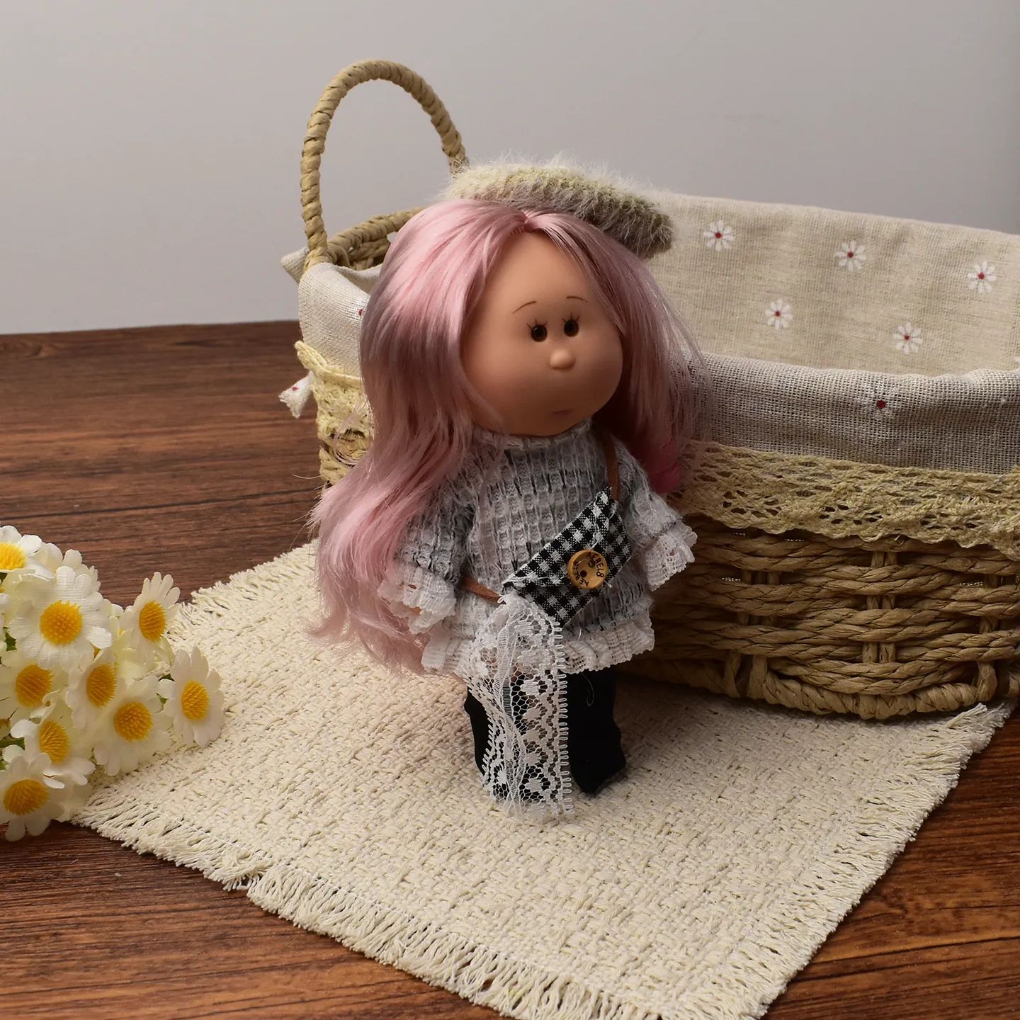 14cm Dress-up Articulated Potato Doll Keychain