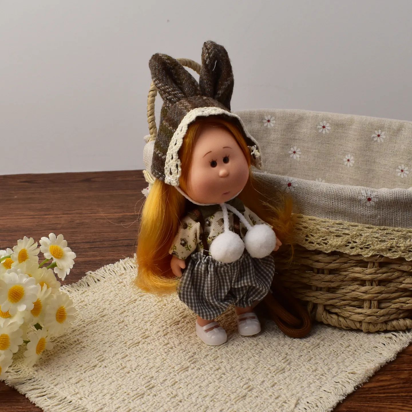 14cm Dress-up Articulated Potato Doll Keychain