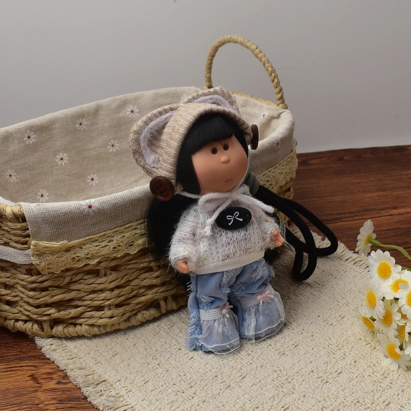 14cm Dress-up Articulated Potato Doll Keychain