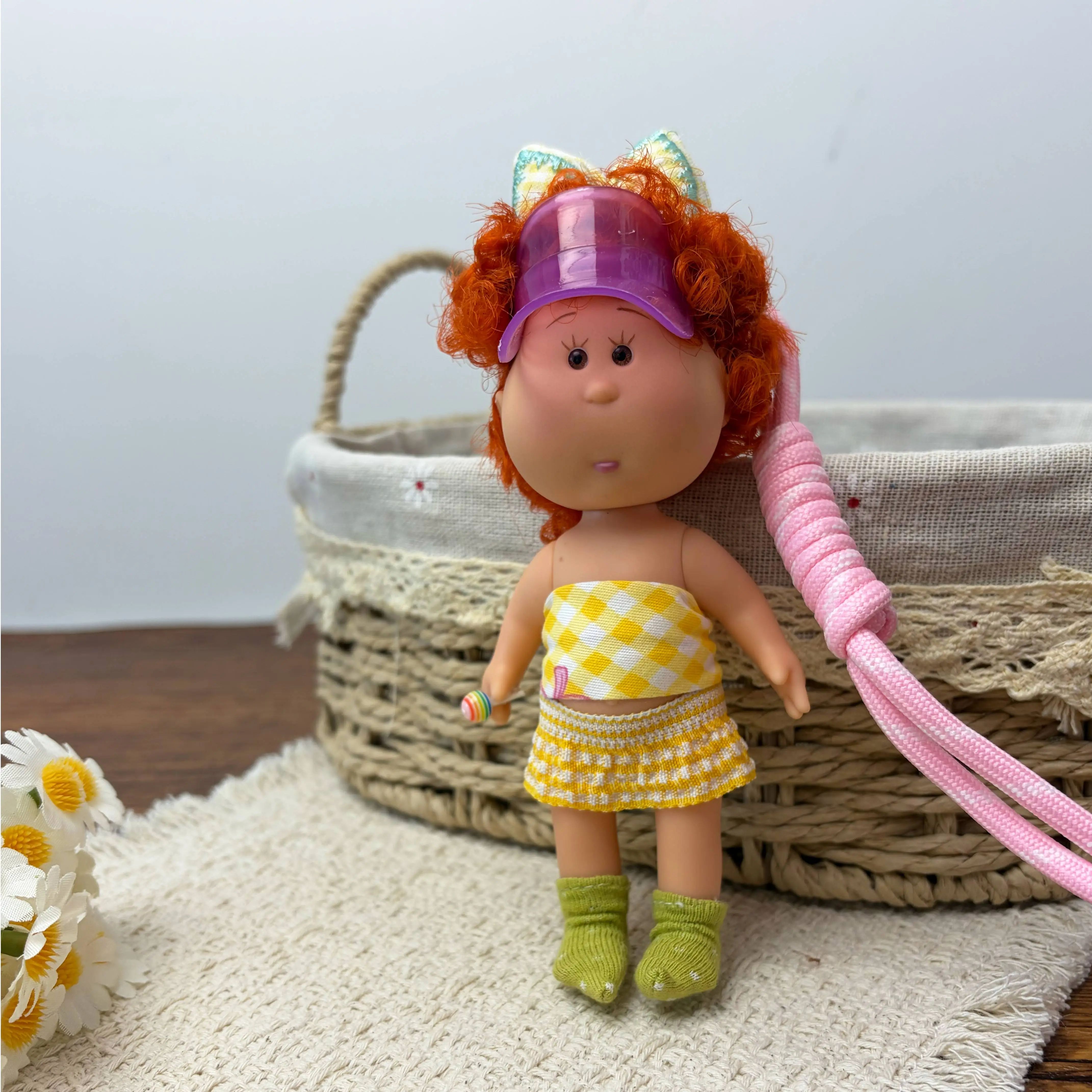 14cm Dress-up Articulated Potato Doll Keychain