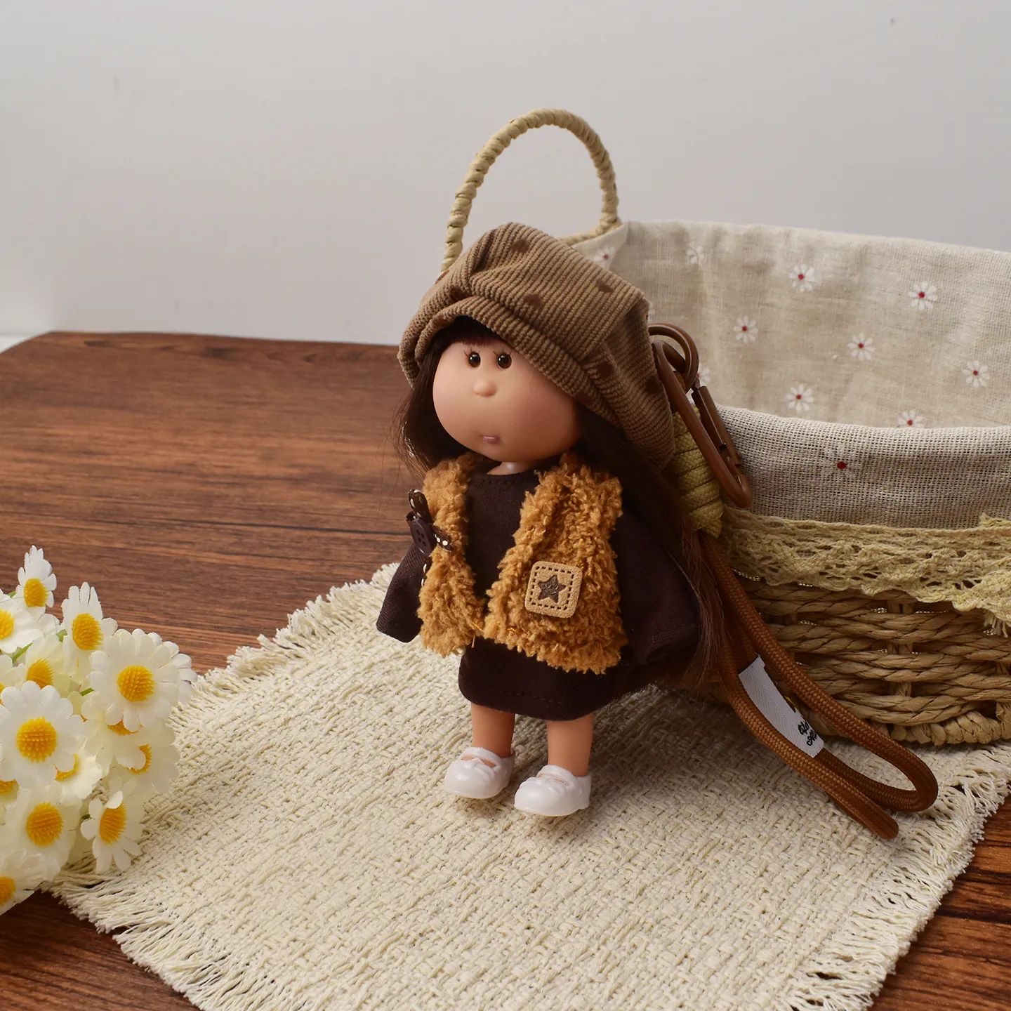 14cm Dress-up Articulated Potato Doll Keychain