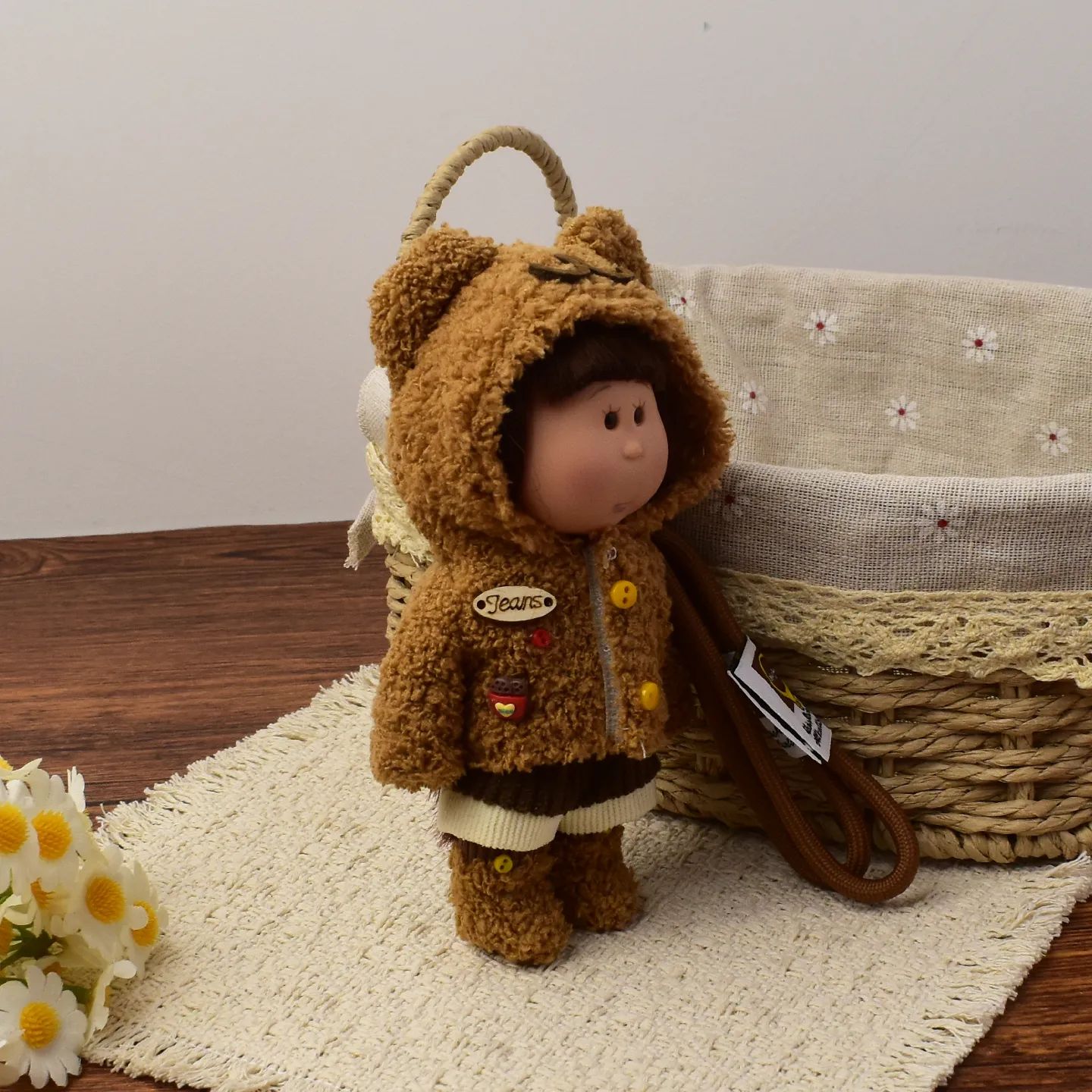 14cm Dress-up Articulated Potato Doll Keychain