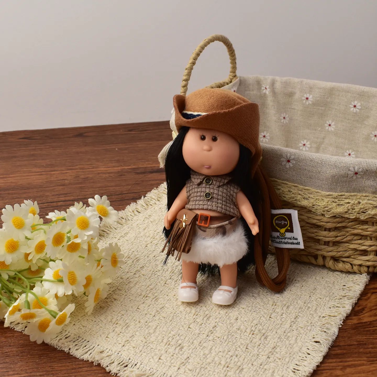 14cm Dress-up Articulated Potato Doll Keychain
