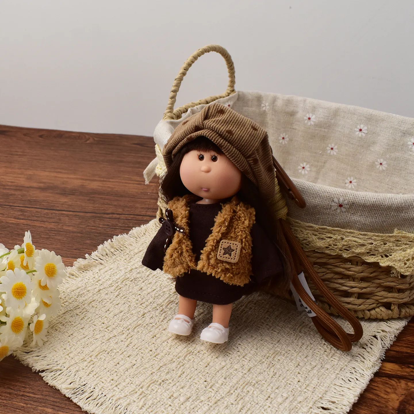 14cm Dress-up Articulated Potato Doll Keychain
