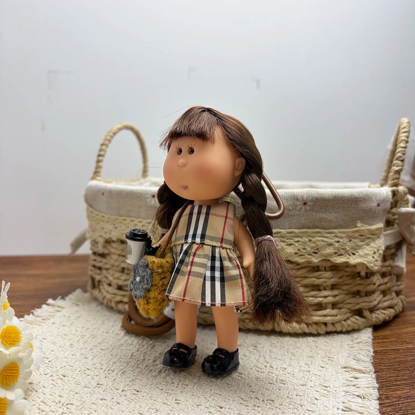 14cm Dress-up Articulated Potato Doll Keychain