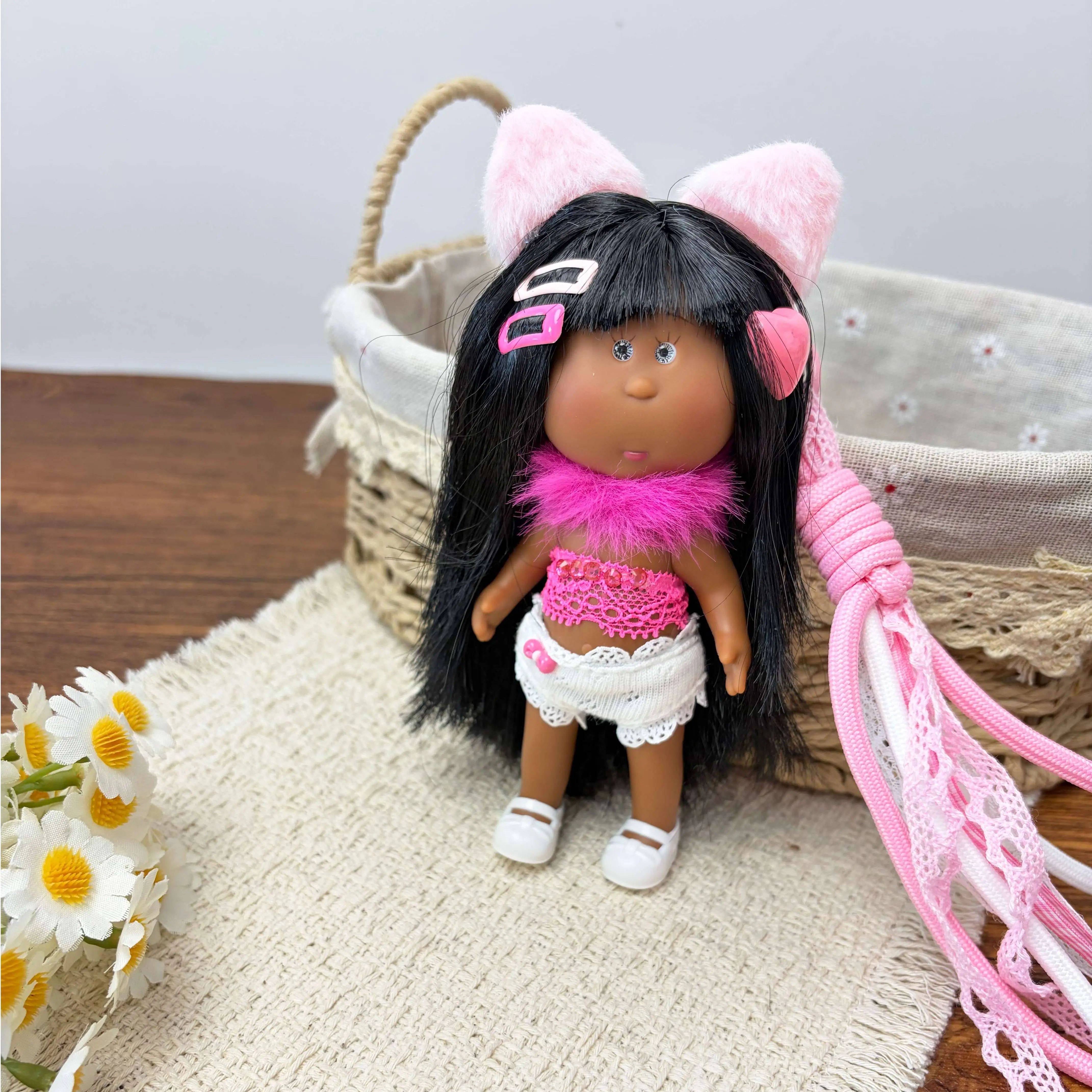 14cm Dress-up Articulated Potato Doll Keychain