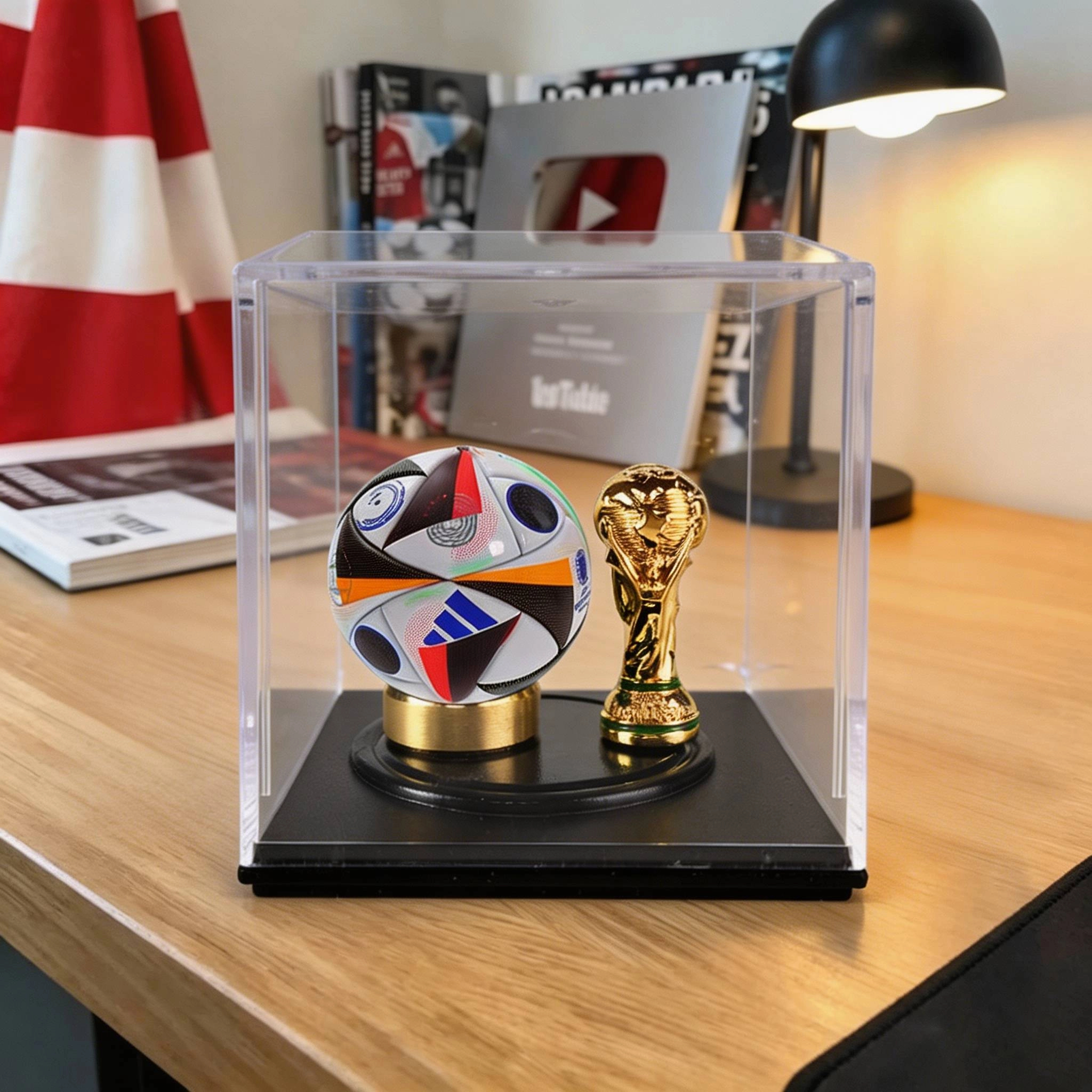 UEFA Euro 2024 Germany Fussballliebe Mini Football & Trophy Premium Display Box