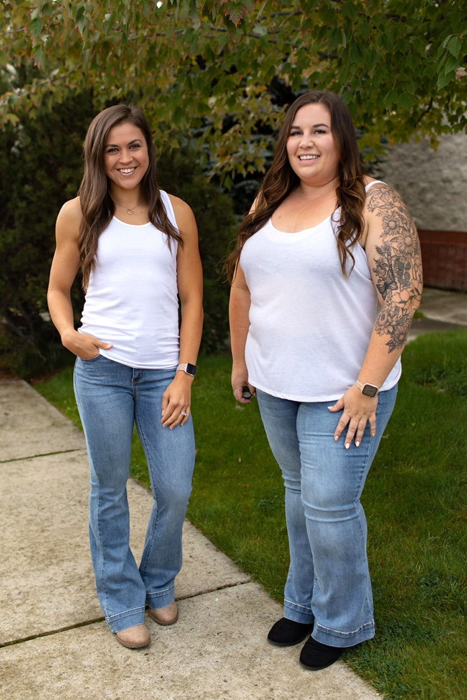 Judy Blue Mid Rise Trouser Flare Jeans (0-24)