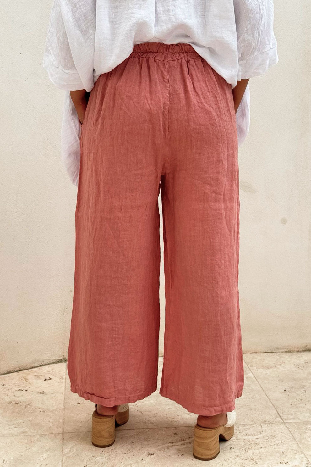 Havana pellavahousut, blush