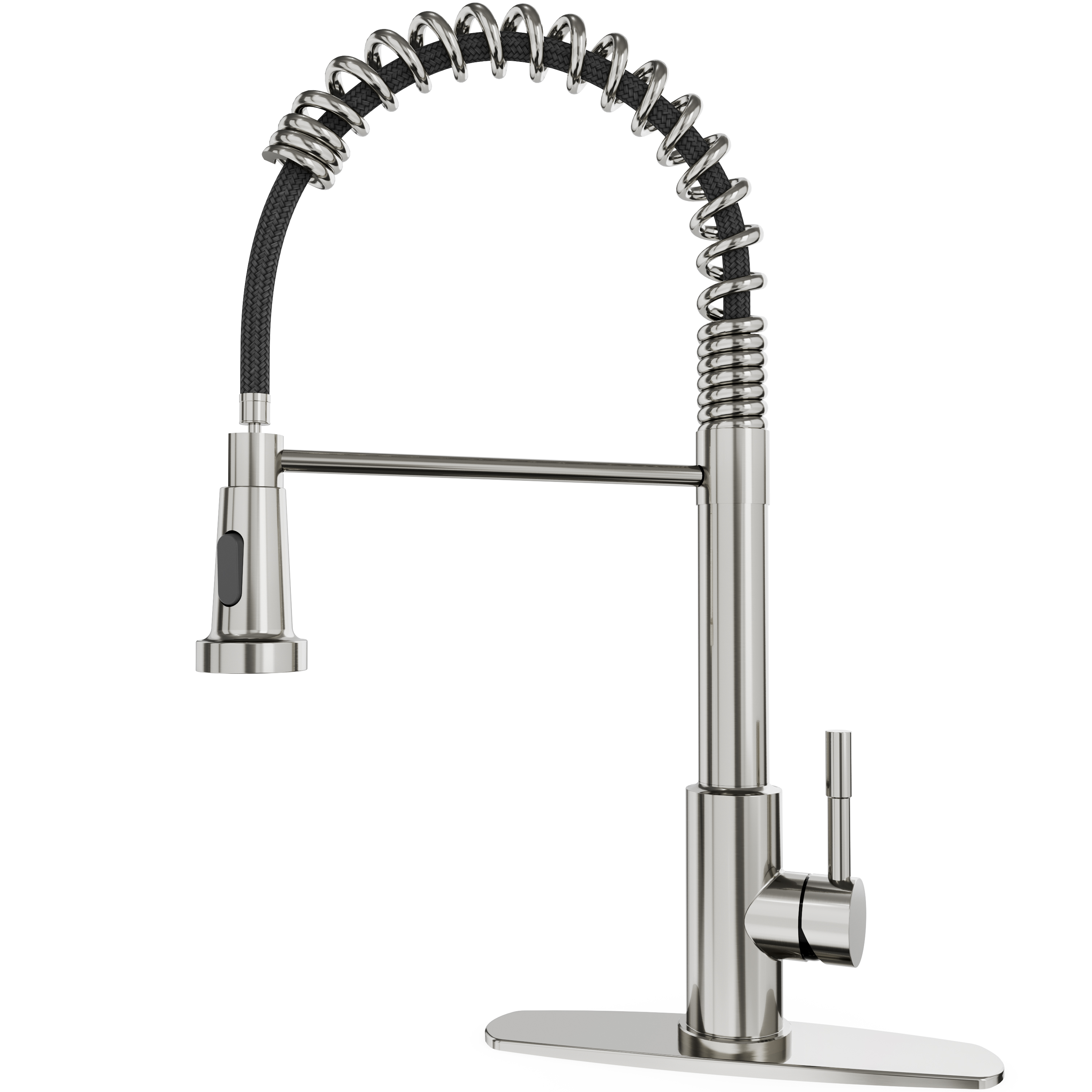 CF-15049-MPH Nickel Kitchen Faucet With Pull-down Spray-Arrisea