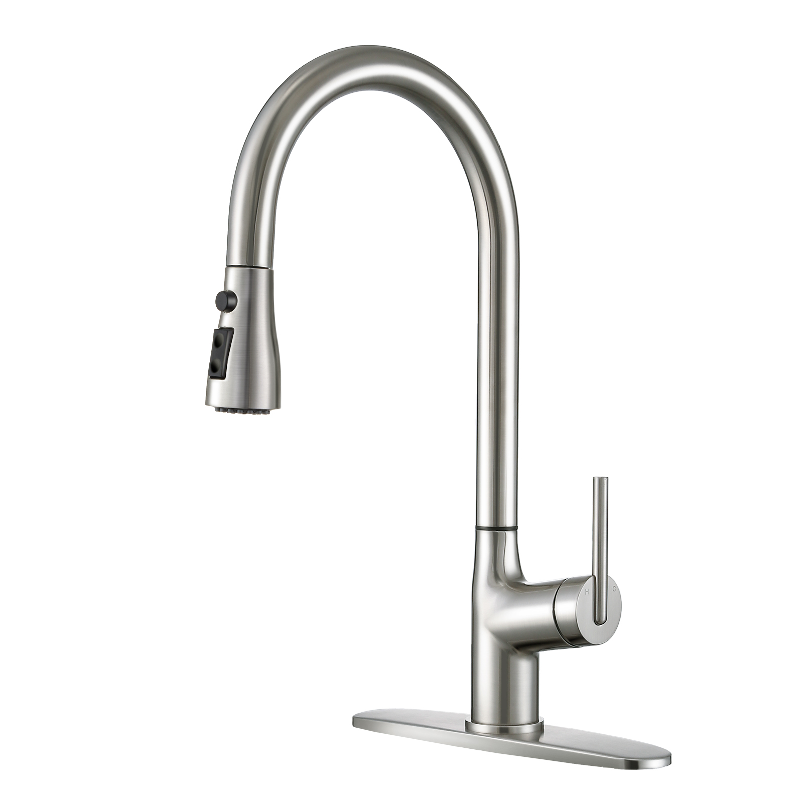 CF-15010 Nickel Pull Down Kitchen Faucet-Arrisea